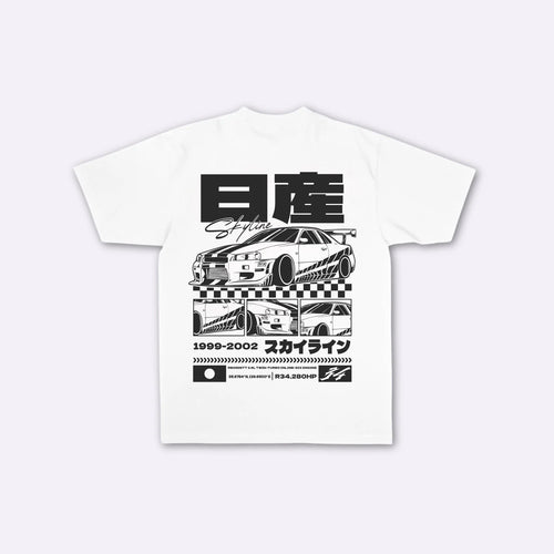 Skyline Loto - T-shirt giapponese oversize