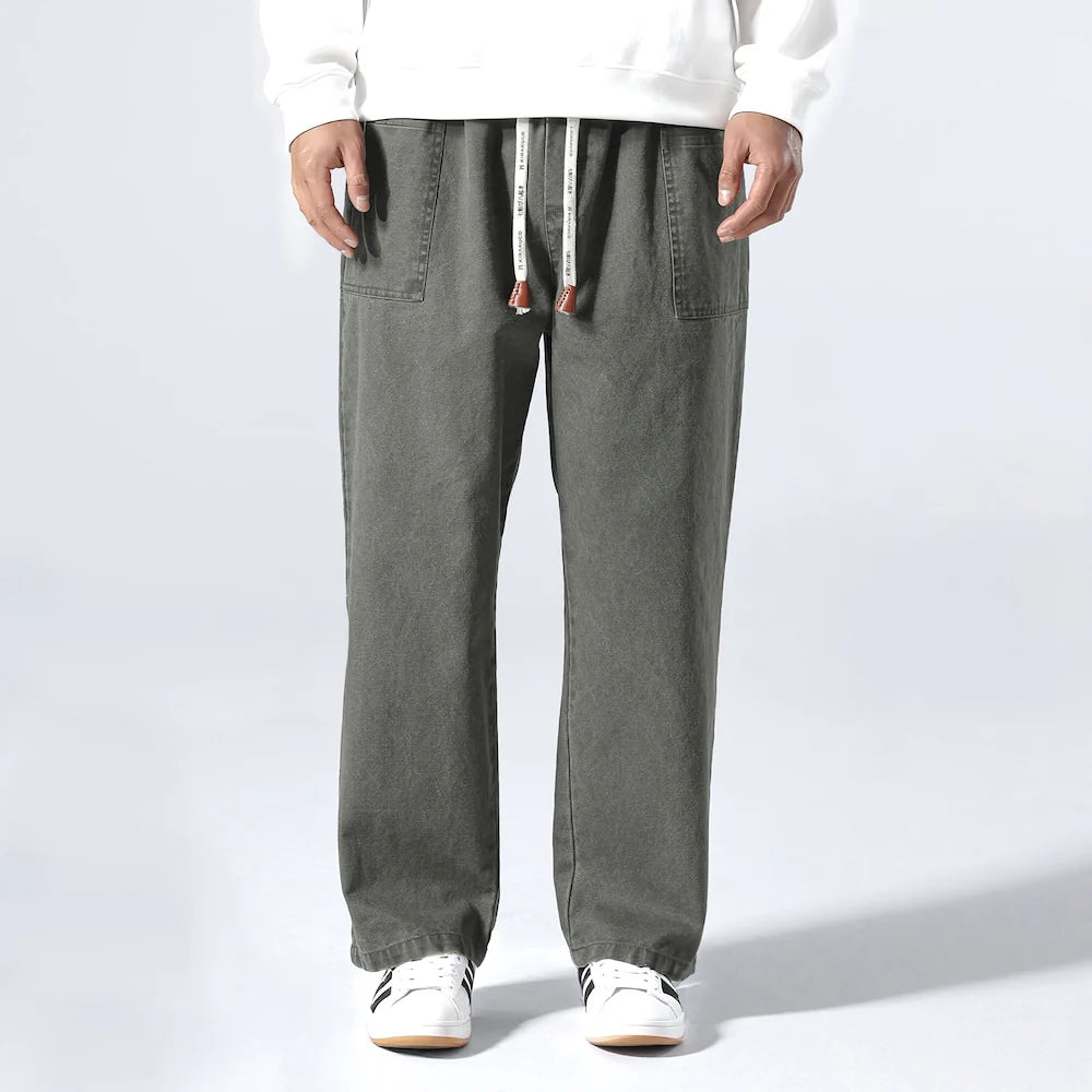 Kiku – Pantalones Japoneses Workwear de Corte Amplio