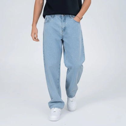 Rindō – Vaqueros Japoneses Oversize de Pierna Ancha