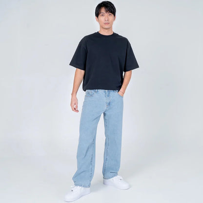 Rindō – Vaqueros Japoneses Oversize de Pierna Ancha