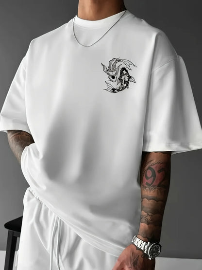 Hasu – Camiseta Japonesa Yin Yang con Carpas Koi