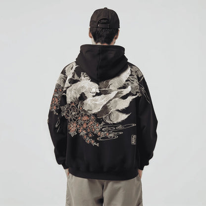 Yamabuki - Sudadera con capucha bordada