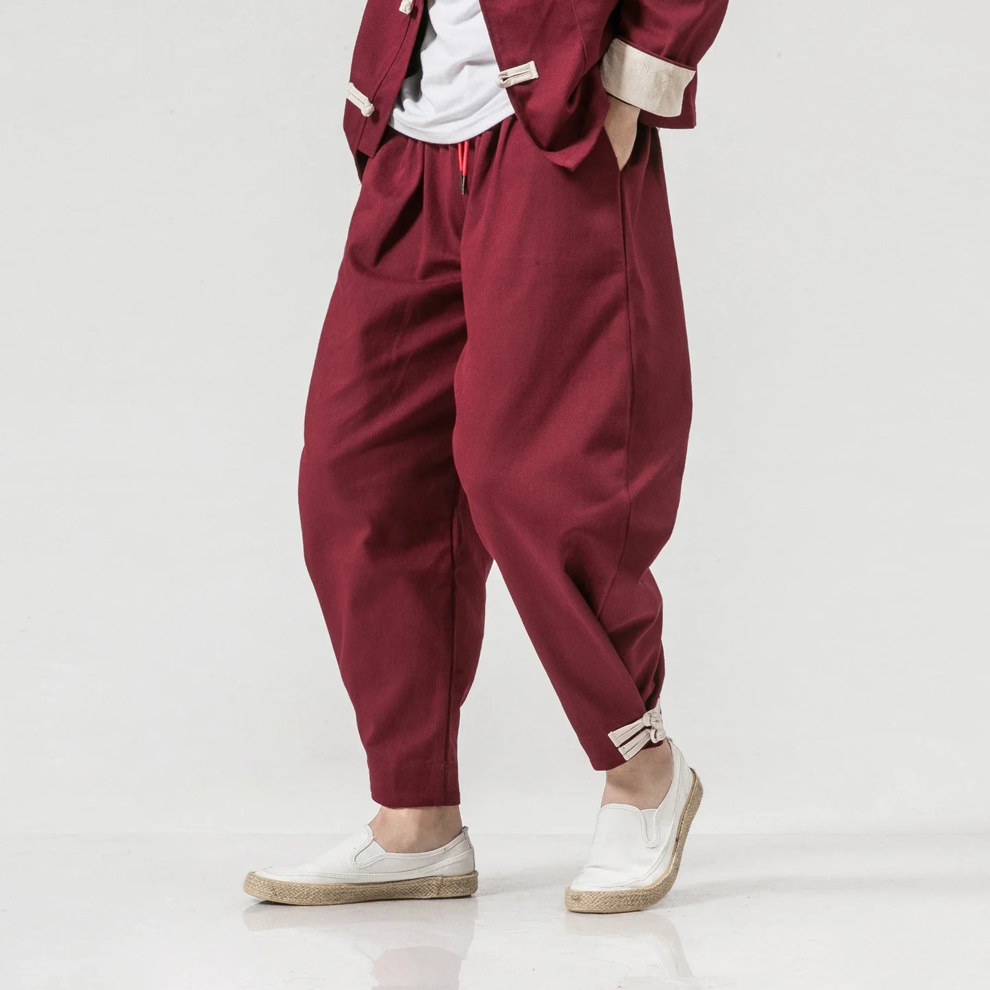 Ume – Conjunto Oriental Tang de Chaqueta y Pantalón