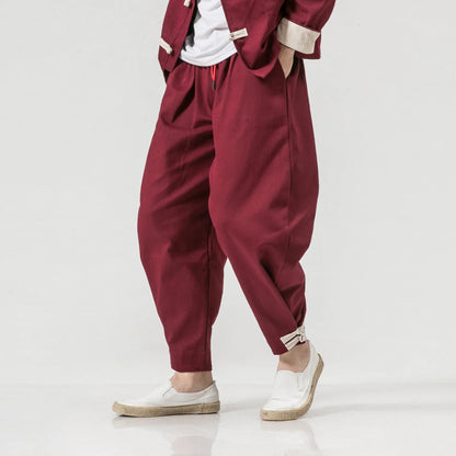 Ume – Conjunto Oriental Tang de Chaqueta y Pantalón