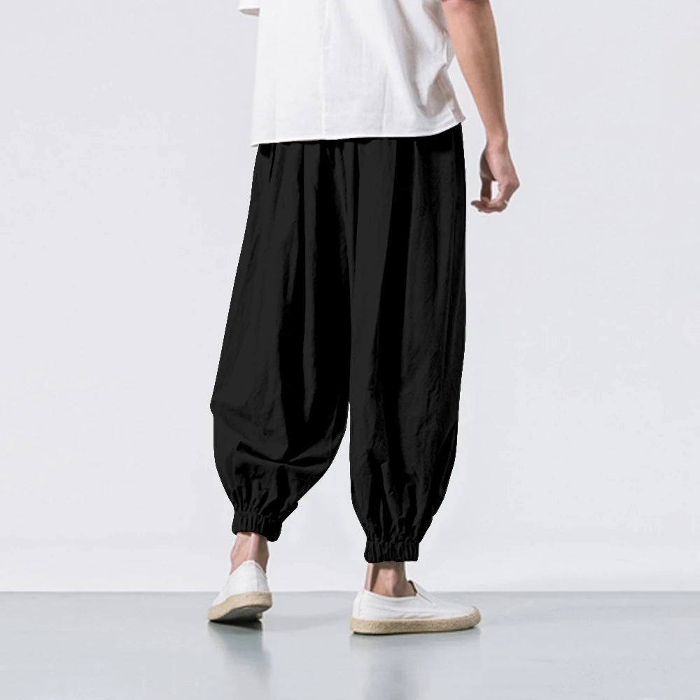 Pantaloni Harem Samurai Demon — Streetwear Giapponese da Uomo
