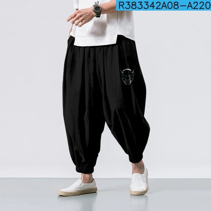 Pantaloni Harem Samurai Demon — Streetwear Giapponese da Uomo