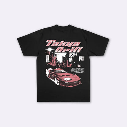 Tokyo Drift Night - T-shirt giapponese oversize