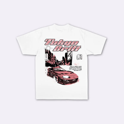 Tokyo Drift Night - T-shirt giapponese oversize