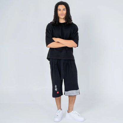 Taro – Comfortable Japanese Three-Quarter Length Trousers