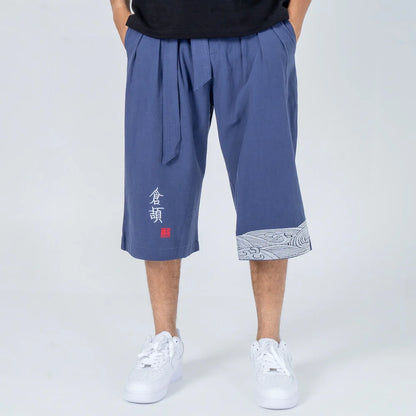 Taro – Comfortable Japanese Three-Quarter Length Trousers